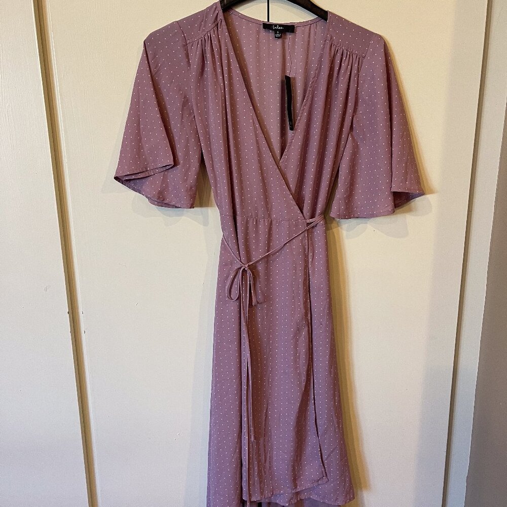 Lulus Small Dress Purple Dress Wrap